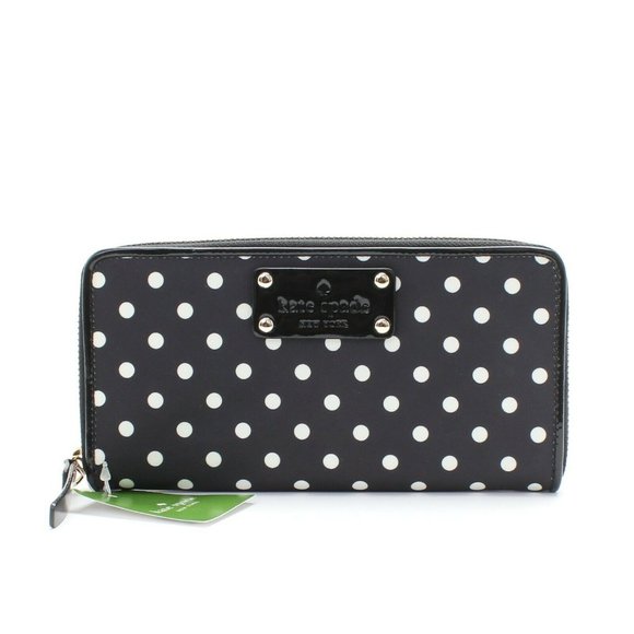 Kate Spade Black and White Polka Dot Wallet - Picture 4 of 7